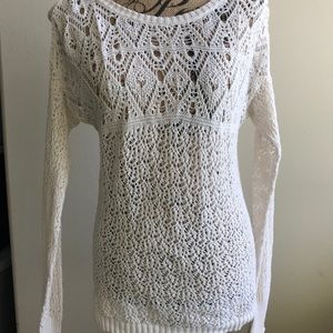 Women’s Cream Loose Knit sweater M